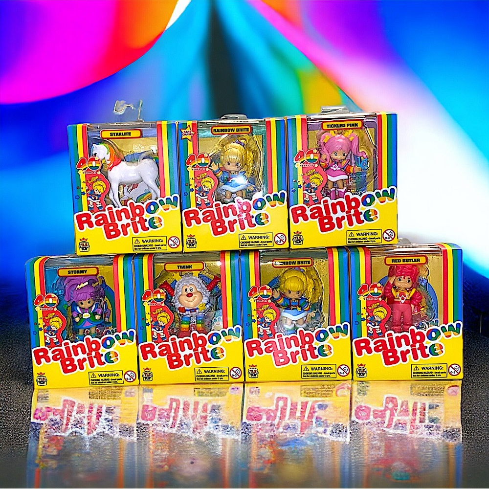 Rainbow Brite Mini Figures - Complete Collection w/ Rainbow Brite Chase